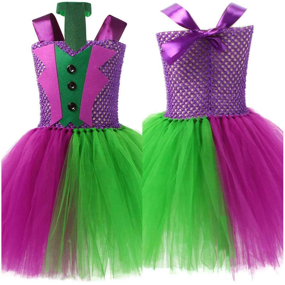 Girls Halloween Clown Tutu Dress Joker Cosplay Carnival Costume ▻  OutletTrends.com ▻ Free Shipping ▻ Up to 70% OFF